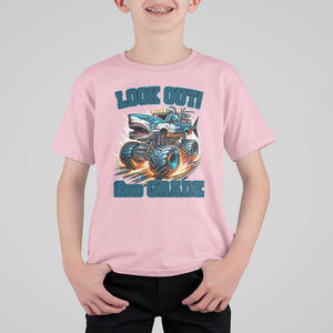 Look Out 2nd Grade Monster Truck T Shirt For Kid TS09 Light Pink Print Your Wear