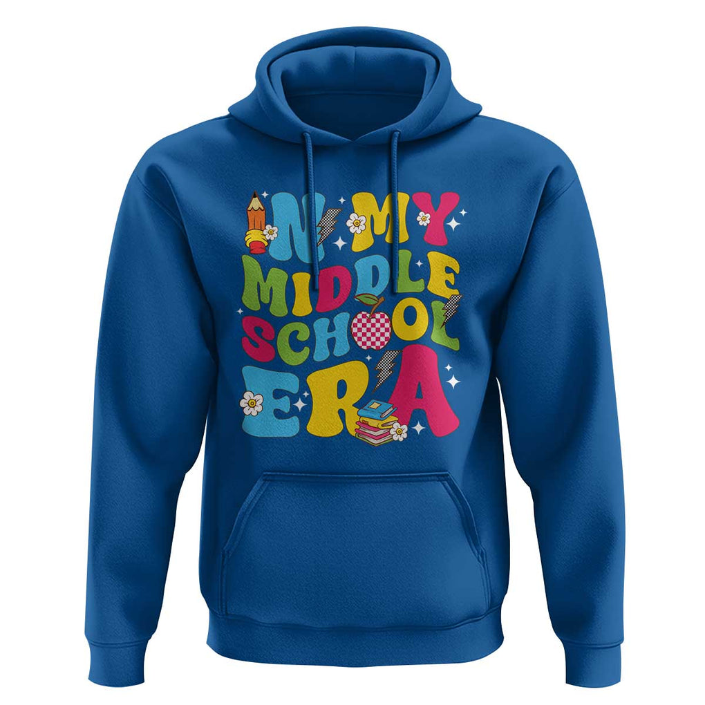 In My Middle School Era Retro Groovy Hoodie TS09 Royal Blue Print Your Wear