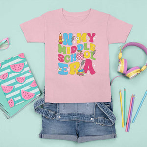 In My Middle School Era Retro Groovy T Shirt For Kid TS09 Light Pink Print Your Wear