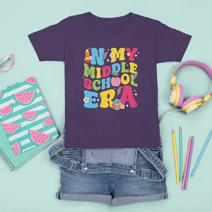 In My Middle School Era Retro Groovy T Shirt For Kid TS09 Purple Print Your Wear