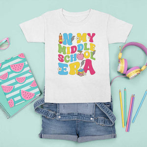 In My Middle School Era Retro Groovy T Shirt For Kid TS09 White Print Your Wear