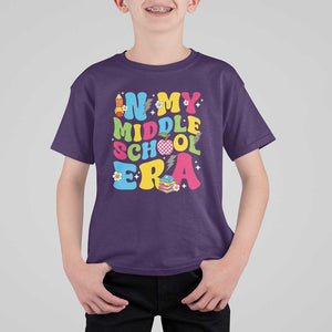 In My Middle School Era Retro Groovy T Shirt For Kid TS09 Purple Print Your Wear