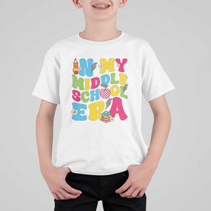 In My Middle School Era Retro Groovy T Shirt For Kid TS09 White Print Your Wear