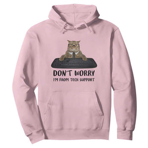 Funny Don't Worry I'm From Tech Support Hoodie TS09 Light Pink Print Your Wear