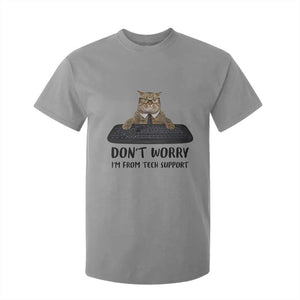 Funny Don't Worry I'm From Tech Support T Shirt For Kid TS09 Sport Gray Print Your Wear