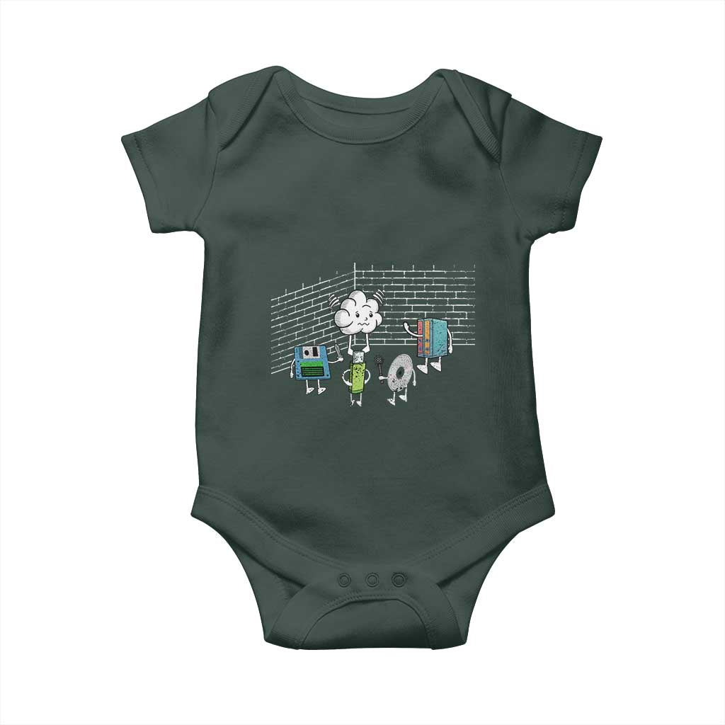 Funny Software Developers Baby Onesie Computer Storage Evolution Cloud TS09 Print Your Wear
