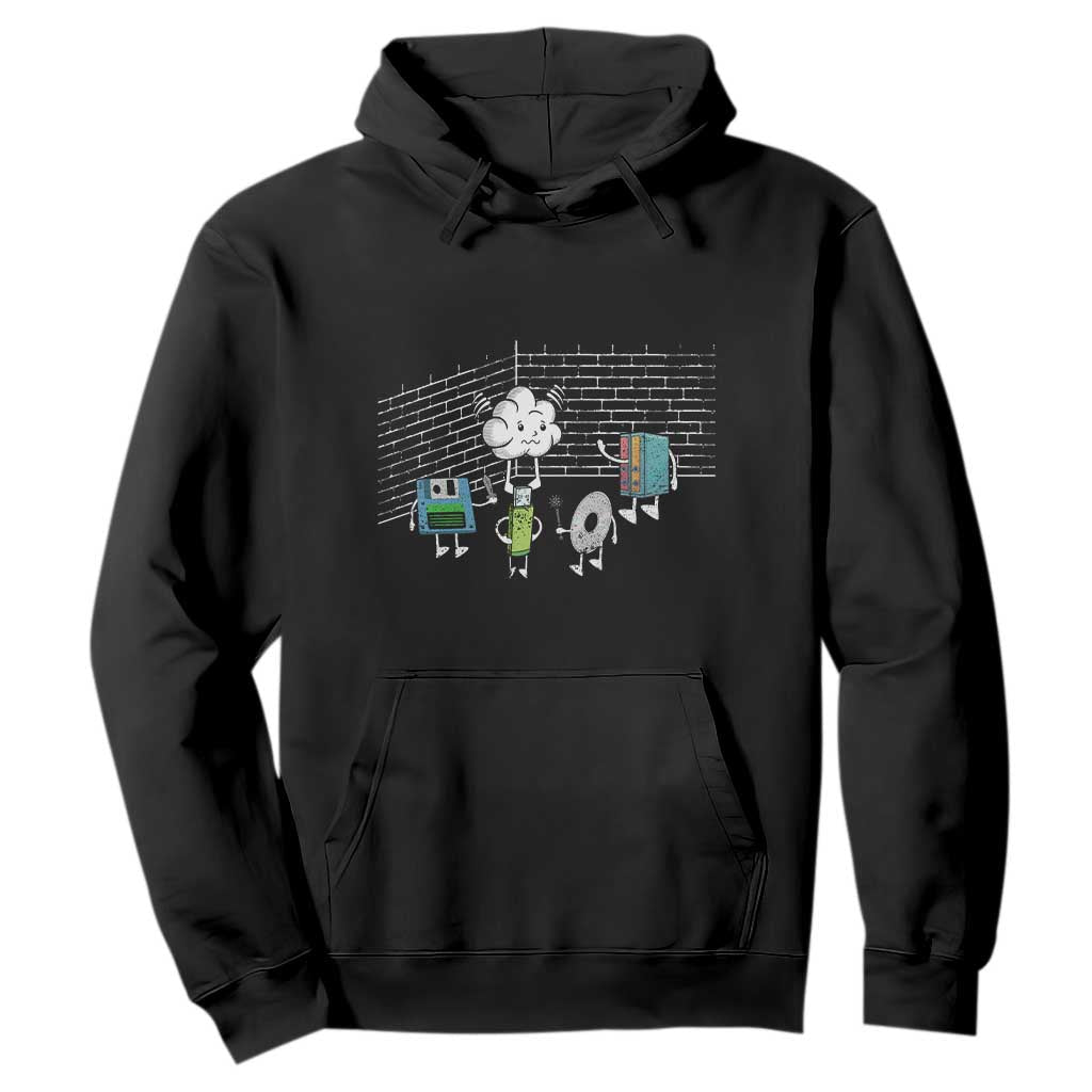 Funny Software Developers Hoodie Computer Storage Evolution Cloud TS09 Black Print Your Wear