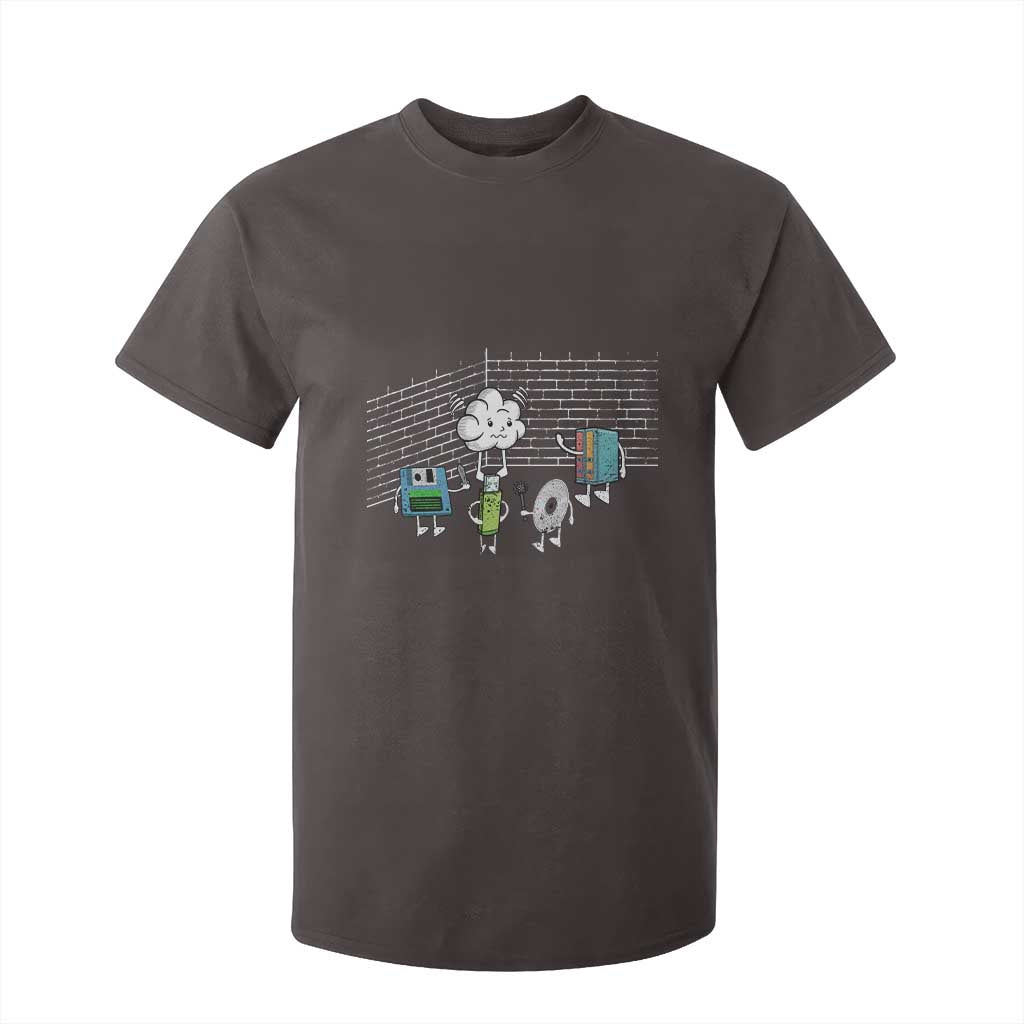 Funny Software Developers T Shirt For Kid Computer Storage Evolution Cloud TS09 Dark Chocolate Print Your Wear