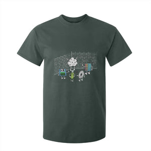 Funny Software Developers T Shirt For Kid Computer Storage Evolution Cloud TS09 Dark Forest Green Print Your Wear
