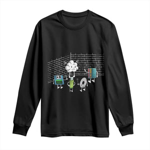 Funny Software Developers Long Sleeve Shirt Computer Storage Evolution Cloud TS09 Black Print Your Wear