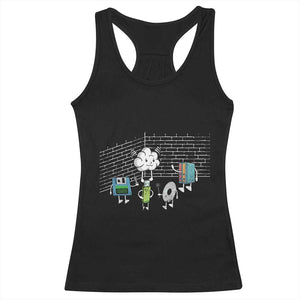 Funny Software Developers Racerback Tank Top Computer Storage Evolution Cloud TS09 Black Print Your Wear