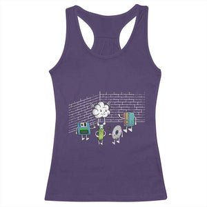 Funny Software Developers Racerback Tank Top Computer Storage Evolution Cloud TS09 Purple Print Your Wear