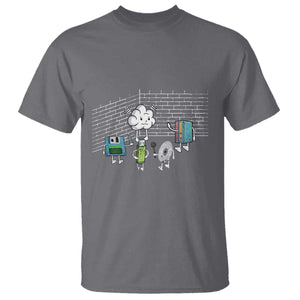 Funny Software Developers T Shirt Computer Storage Evolution Cloud TS09 Charcoal Print Your Wear