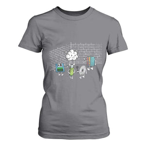 Funny Software Developers T Shirt For Women Computer Storage Evolution Cloud TS09 Charcoal Print Your Wear