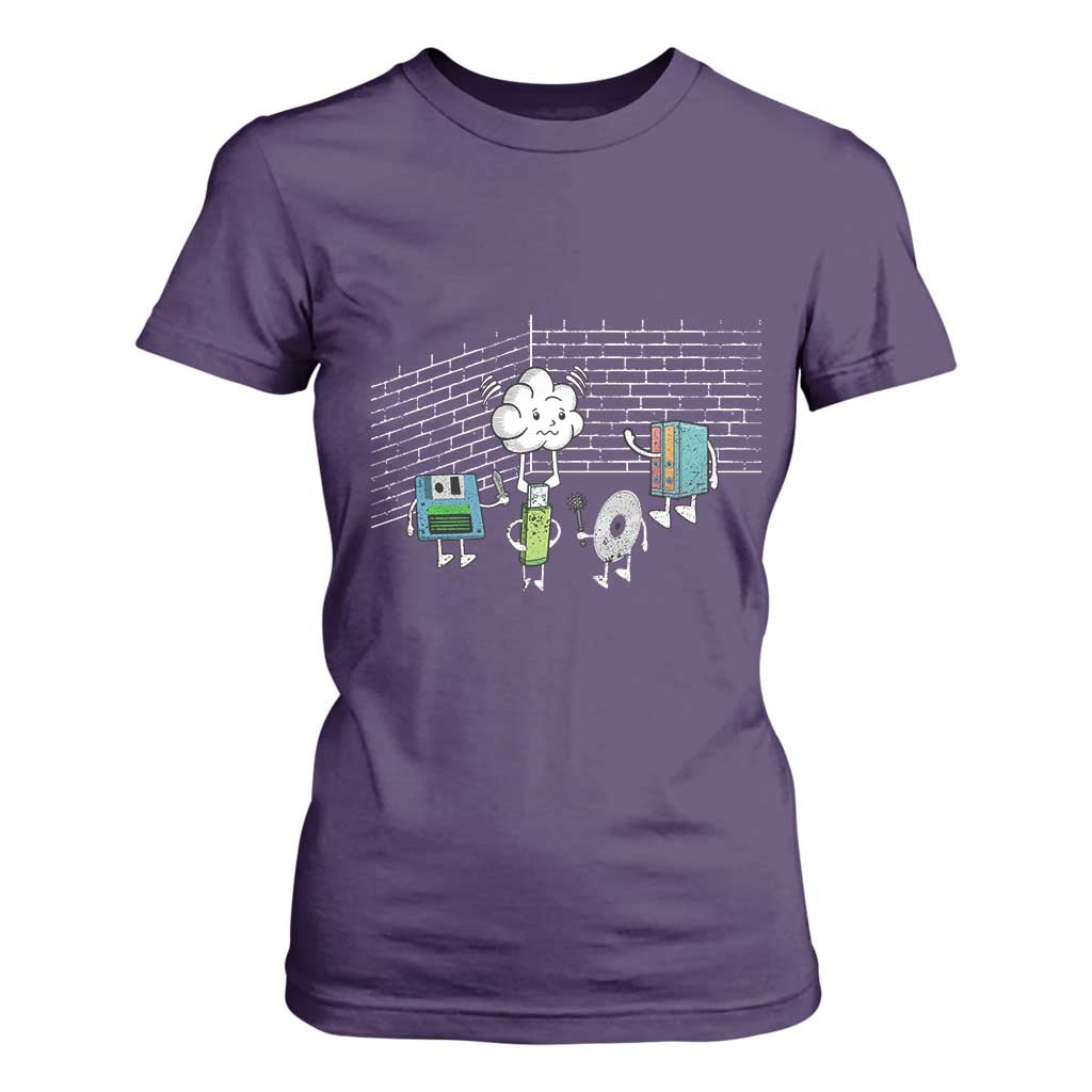 Funny Software Developers T Shirt For Women Computer Storage Evolution Cloud TS09 Purple Print Your Wear