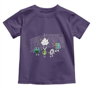 Funny Software Developers Toddler T Shirt Computer Storage Evolution Cloud TS09 Purple Print Your Wear