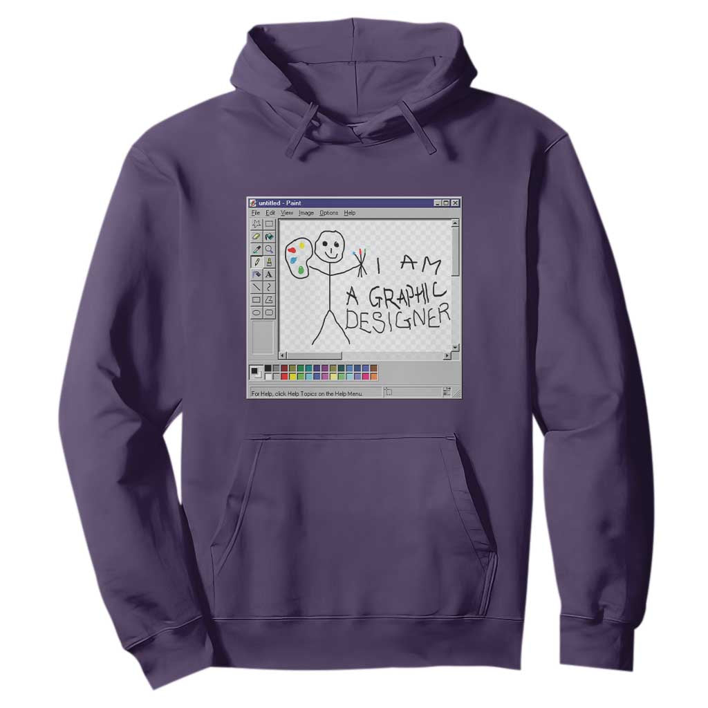 Funny I Am A Graphic Designer Hoodie TS09 Purple Print Your Wear