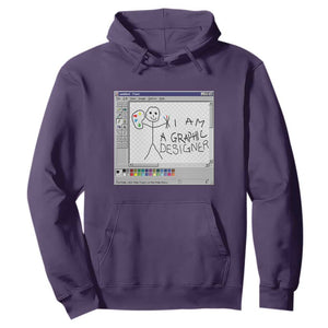 Funny I Am A Graphic Designer Hoodie TS09 Purple Print Your Wear