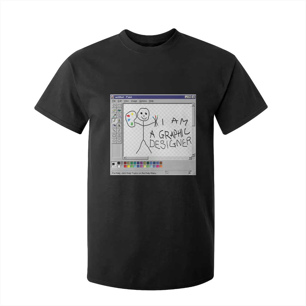 Funny I Am A Graphic Designer T Shirt For Kid TS09 Black Print Your Wear