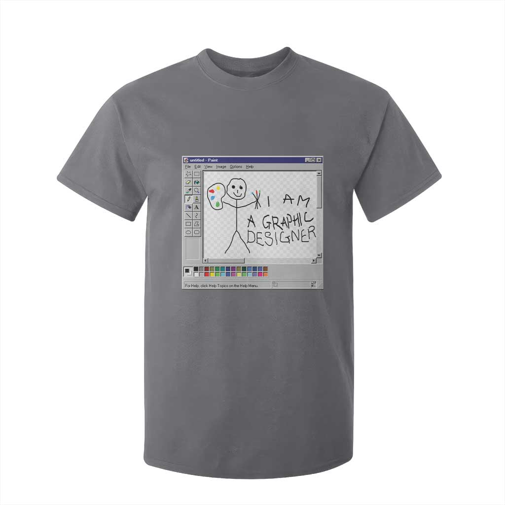 Funny I Am A Graphic Designer T Shirt For Kid TS09 Charcoal Print Your Wear