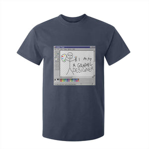 Funny I Am A Graphic Designer T Shirt For Kid TS09 Navy Print Your Wear