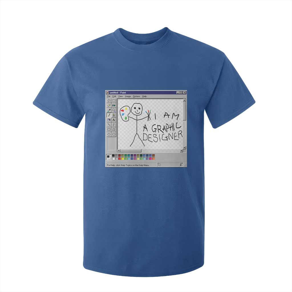 Funny I Am A Graphic Designer T Shirt For Kid TS09 Royal Blue Print Your Wear