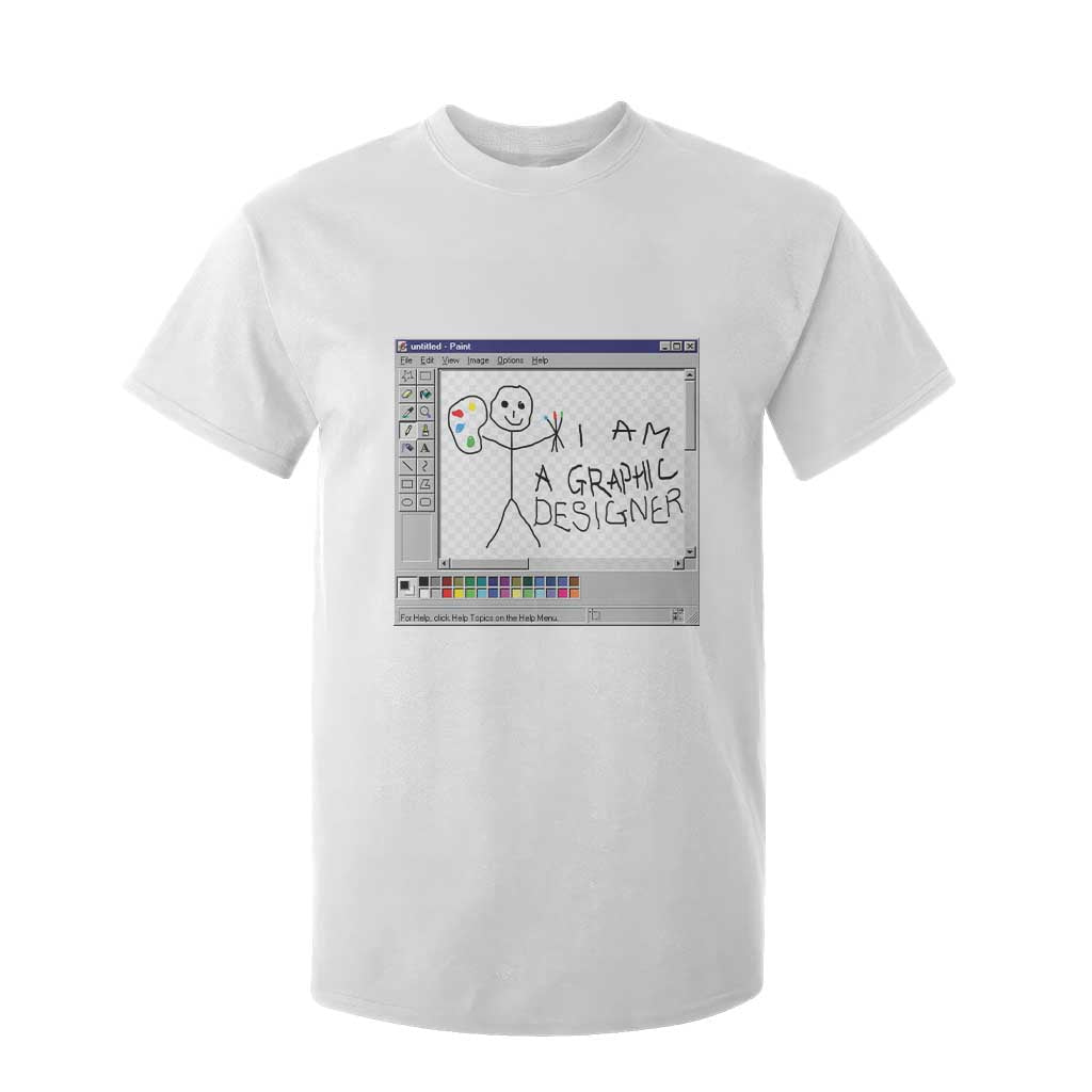 Funny I Am A Graphic Designer T Shirt For Kid TS09 White Print Your Wear