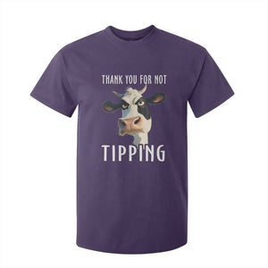 Funny Thank You For Not Tipping T Shirt For Kid TS09 Purple Print Your Wear