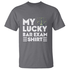 Lawyer Law School My Lucky Bar Exam T Shirt TS09 Charcoal Print Your Wear