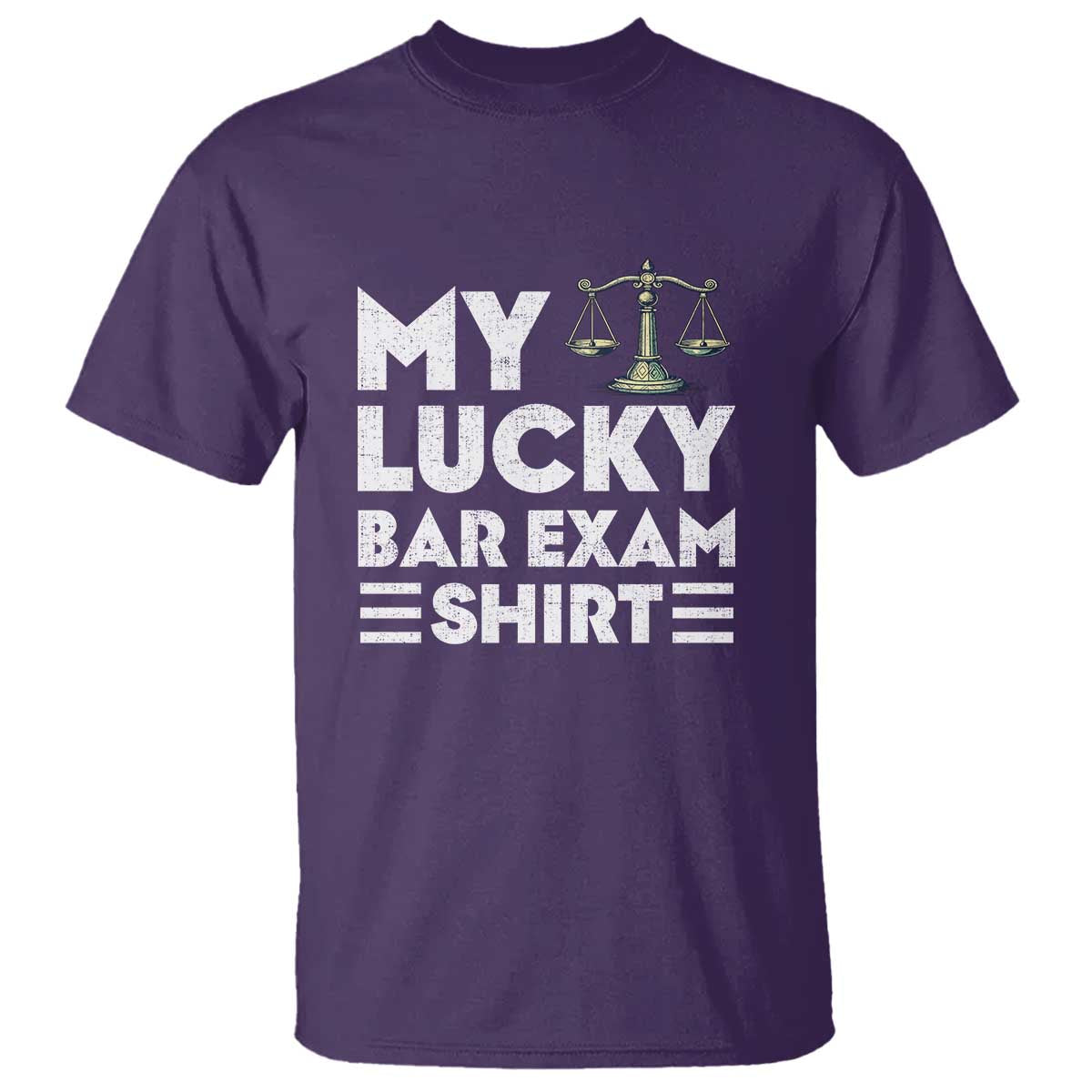 Lawyer Law School My Lucky Bar Exam T Shirt TS09 Purple Print Your Wear