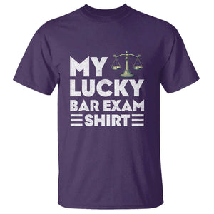 Lawyer Law School My Lucky Bar Exam T Shirt TS09 Purple Print Your Wear