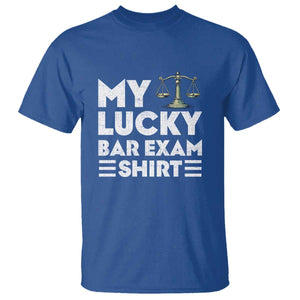 Lawyer Law School My Lucky Bar Exam T Shirt TS09 Royal Blue Print Your Wear