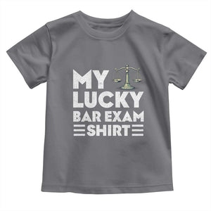 Lawyer Law School My Lucky Bar Exam Toddler T Shirt TS09 Charcoal Print Your Wear