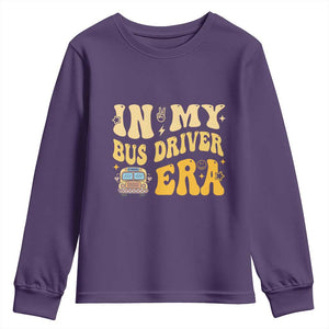 In My Bus Driver Era Youth Sweatshirt TS09 Purple Print Your Wear