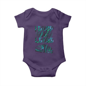 Truck Driver Baby Onesie I Drop Big Loads TS09 Purple Print Your Wear