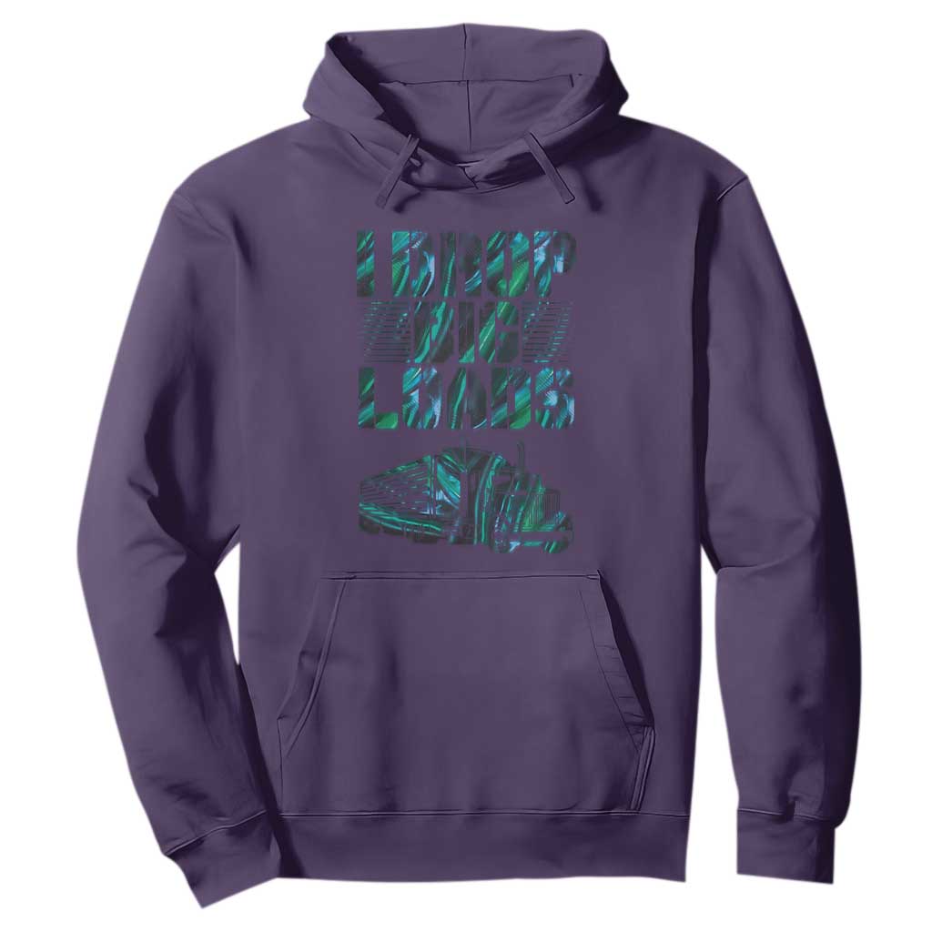 Truck Driver Hoodie I Drop Big Loads TS09 Purple Print Your Wear