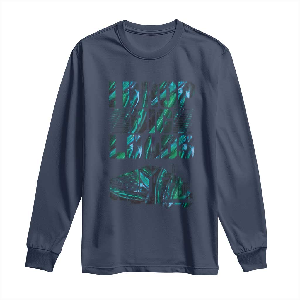 Truck Driver Long Sleeve Shirt I Drop Big Loads TS09 Navy Print Your Wear