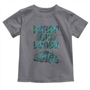 Truck Driver Toddler T Shirt I Drop Big Loads TS09 Charcoal Print Your Wear