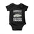Truck Driver Baby Onesie Easily Distracted By Old Pickup Trucks TS09 Black Print Your Wear