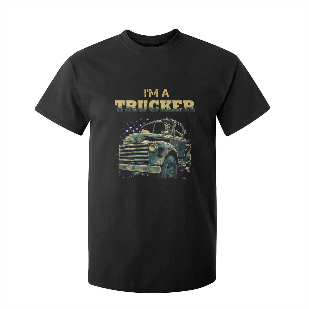 Truck Driver T Shirt For Kid I'm A Trucker TS09 Black Print Your Wear