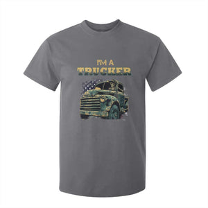 Truck Driver T Shirt For Kid I'm A Trucker TS09 Charcoal Print Your Wear