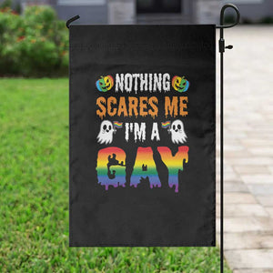 Funny Halloween LGBT Garden Flag Nothing Scares Me I'm A Gay TS09 Print Your Wear