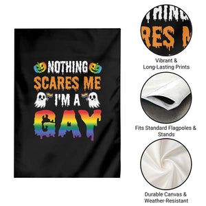 Funny Halloween LGBT Garden Flag Nothing Scares Me I'm A Gay TS09 Print Your Wear