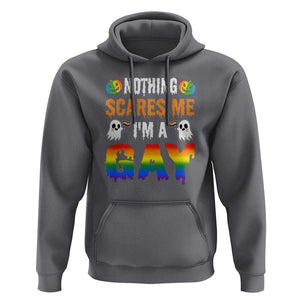 Funny Halloween LGBT Hoodie Nothing Scares Me I'm A Gay TS09 Charcoal Print Your Wear