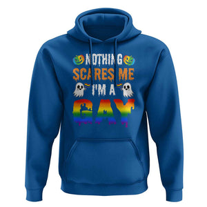 Funny Halloween LGBT Hoodie Nothing Scares Me I'm A Gay TS09 Royal Blue Print Your Wear