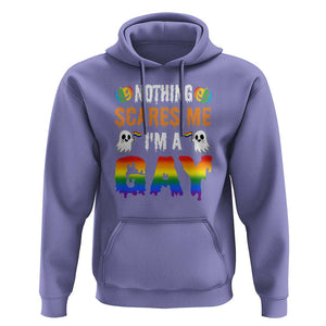 Funny Halloween LGBT Hoodie Nothing Scares Me I'm A Gay TS09 Violet Print Your Wear
