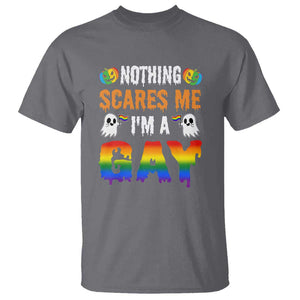Funny Halloween LGBT T Shirt Nothing Scares Me I'm A Gay TS09 Charcoal Print Your Wear