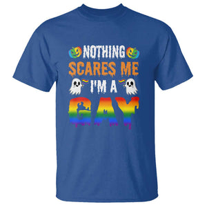 Funny Halloween LGBT T Shirt Nothing Scares Me I'm A Gay TS09 Royal Blue Print Your Wear