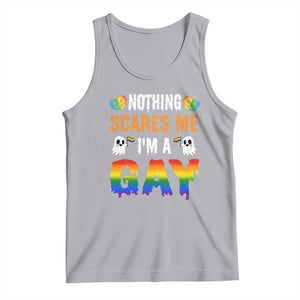 Funny Halloween LGBT Tank Top Nothing Scares Me I'm A Gay TS09 Athletic Heather Print Your Wear