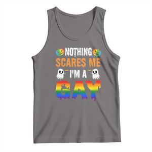 Funny Halloween LGBT Tank Top Nothing Scares Me I'm A Gay TS09 Deep Heather Print Your Wear